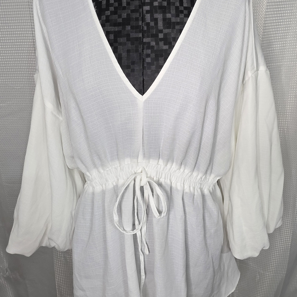 ASOS White V-Neck Blouse